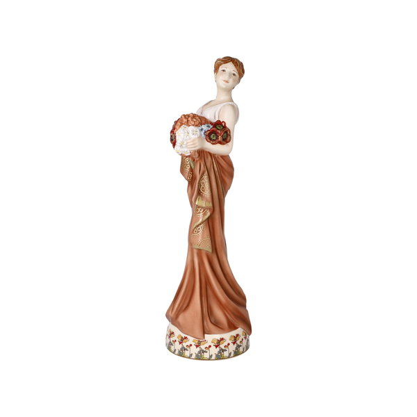 Porzellan Figur 'Sommer' von Alphonse Mucha 10x32x12cm