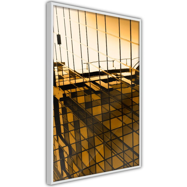 Poster 'Steel and Glass (Yellow)'