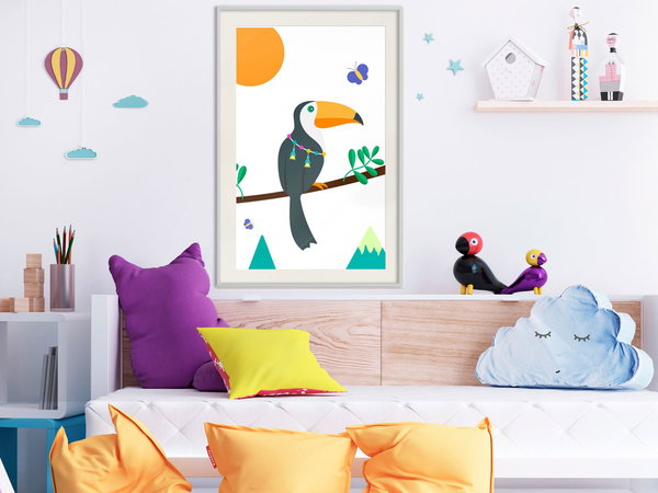 Poster 'Toucan And Butterflies'