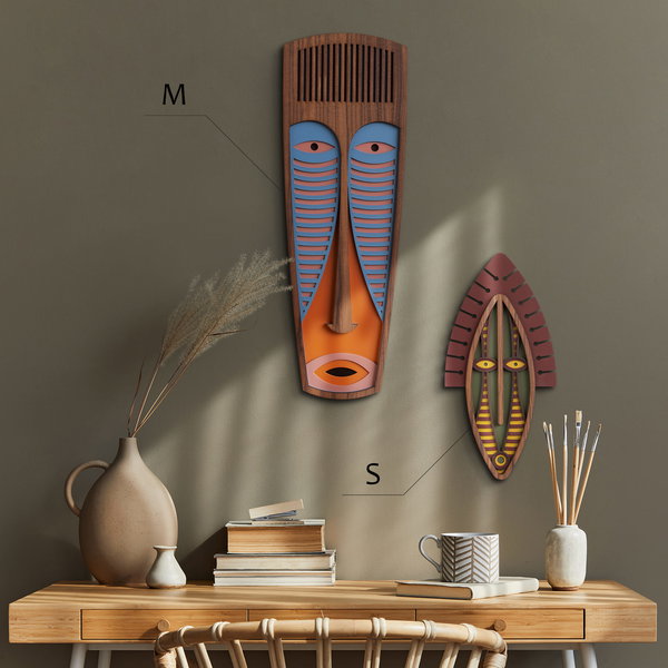 Wandmaske 'Modern African Mask #42'