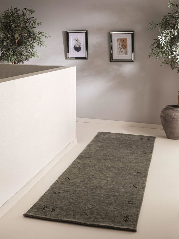 Design Wollteppich Jamal Grau