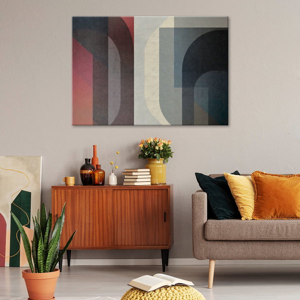 Kunstdruck auf Leinwand 'Abstract Echoes'