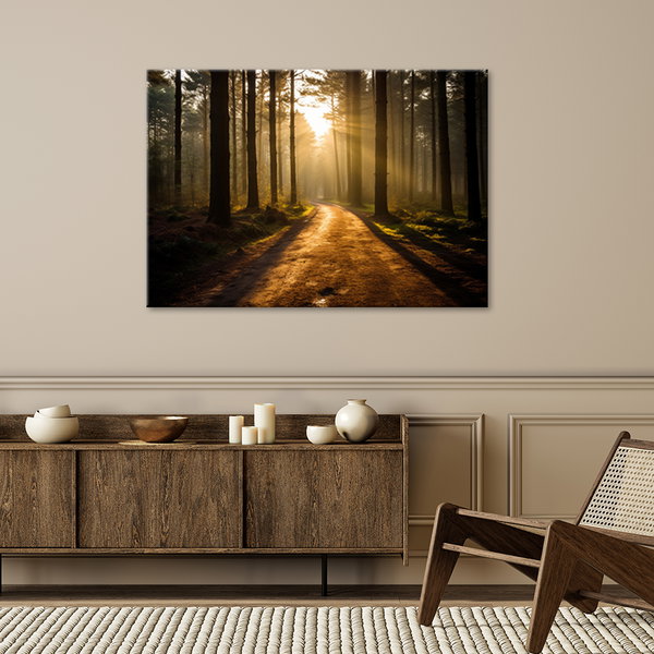 Kunstdruck auf Leinwand 'Silhouette Trees'