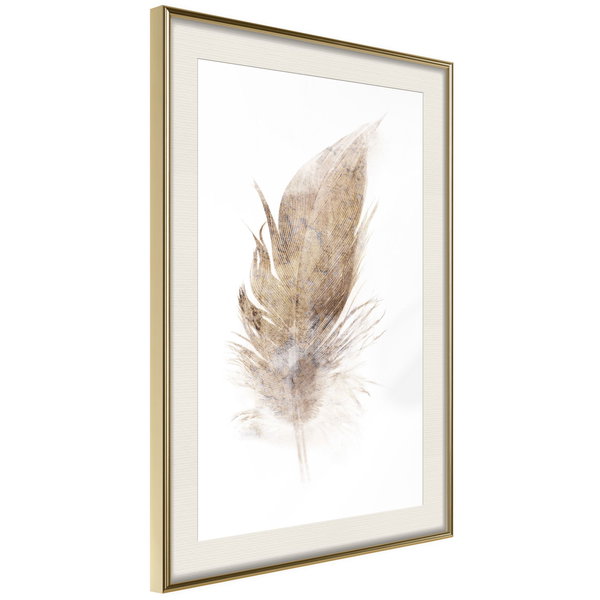 Poster 'Lost Feather (Beige)'