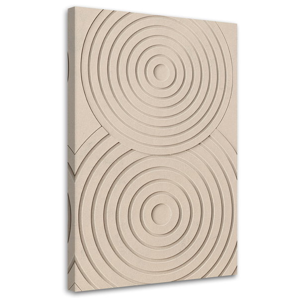 Kunstdruck auf Leinwand 'Concentric Harmony'