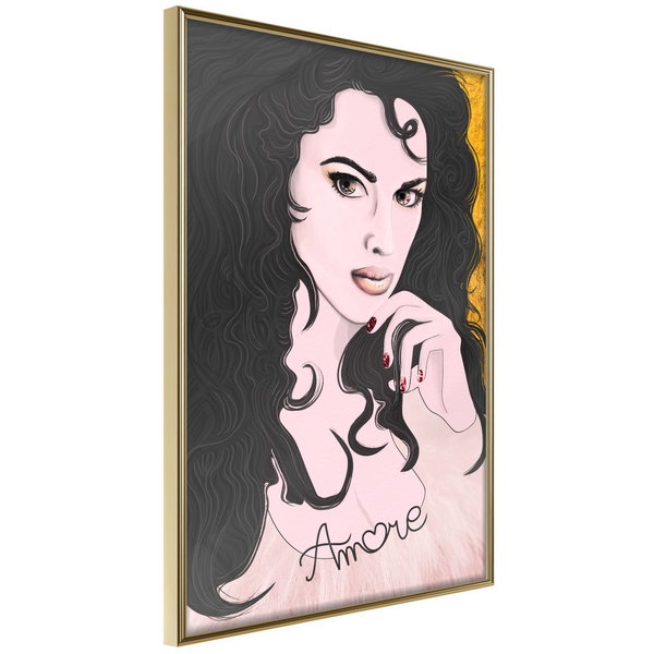 Poster 'Tumbling Curls'