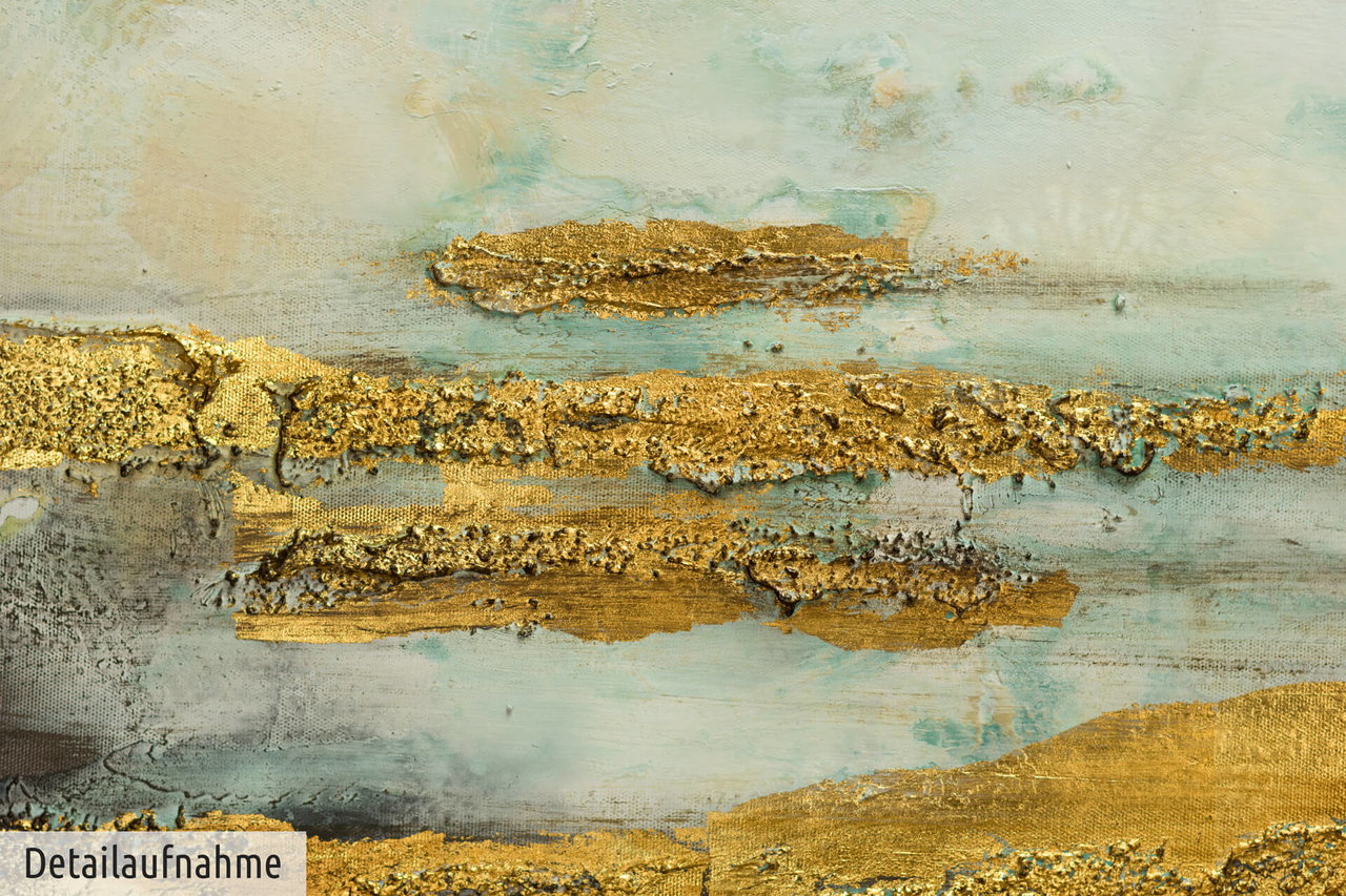Handgeschilderd schilderij 'Real Refuge' 120x40cm | incl. certificaat van echtheid komt in de ruimte goed tot zijn recht.