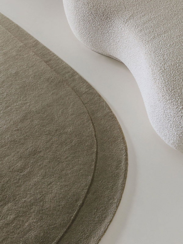 Design Wollteppich Shape Hellgrün