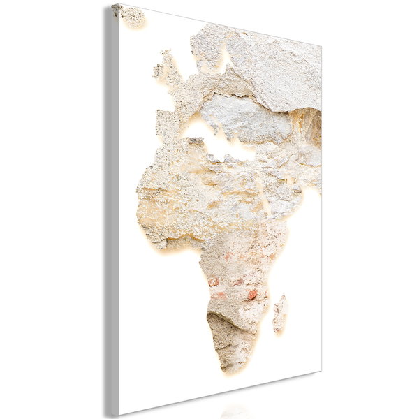 Kunstdruk op canvas 'Hot Continent Vertical'