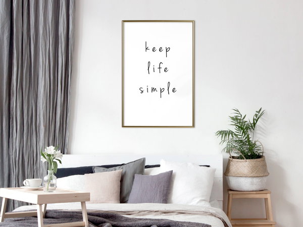 Poster 'Keep Life Simple'