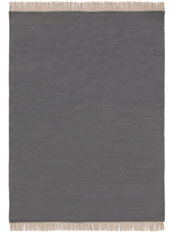 Design Wollteppich Liv Grau
