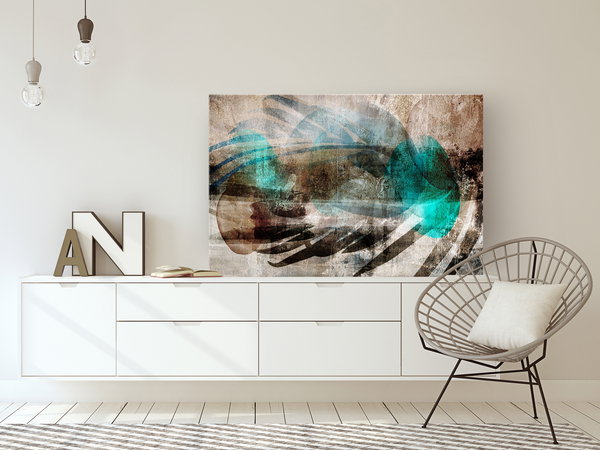 Kunstdruck auf Leinwand 'Abstract Plume Wide'
