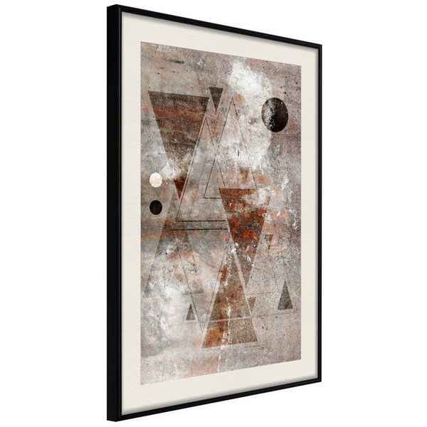 Poster 'Brick-Built Triangles'