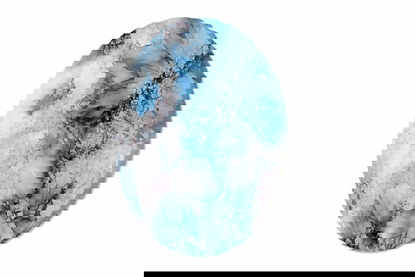 Okrúhly obraz 'Icy Petal Drift'