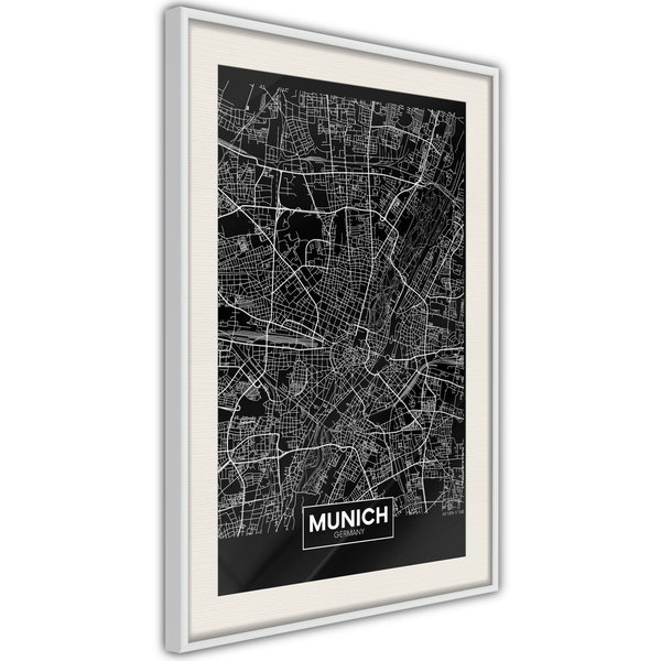 Poster 'City Map: Munich (Dark)'
