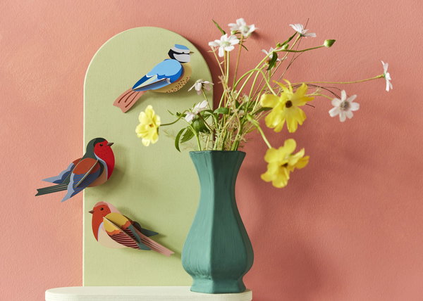 Wanddeko Papier 'Azurvogel'
