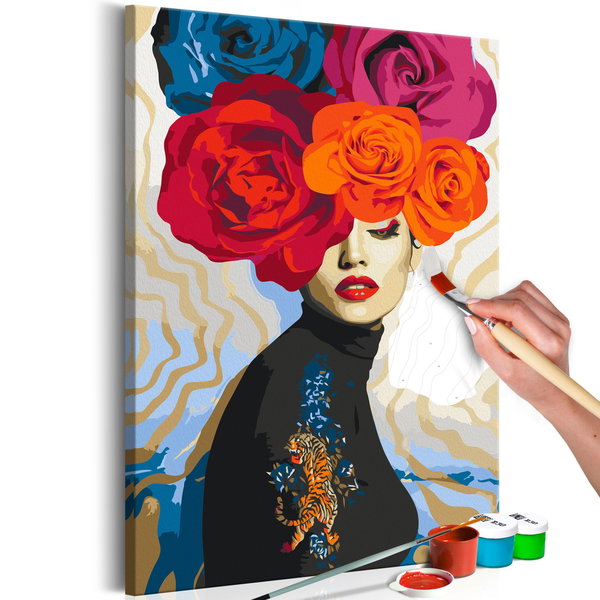 Peinture par numéros adultes 'Tiger on Shoulder'