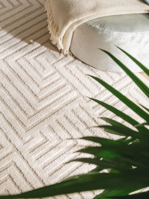 Design rug 'Eve Cream/Beige' 120x170cm
