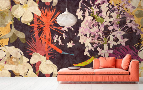 Tapete 'Vintage Bouquet 1' 500x270cm