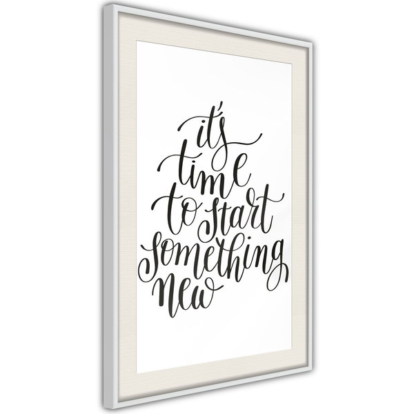 Poster 'It's Time to Start Something New'