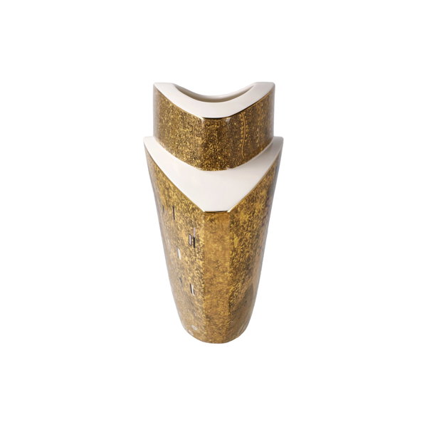 Porzellan Vase 'Golden Affection' von Gustav Klimt 10x20x22cm