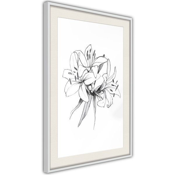 Poster 'Drawn Flowers'
