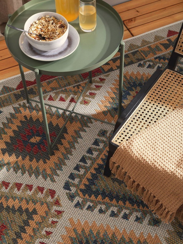 Design In- &amp; Outdoor-Teppich Mirena Bunt