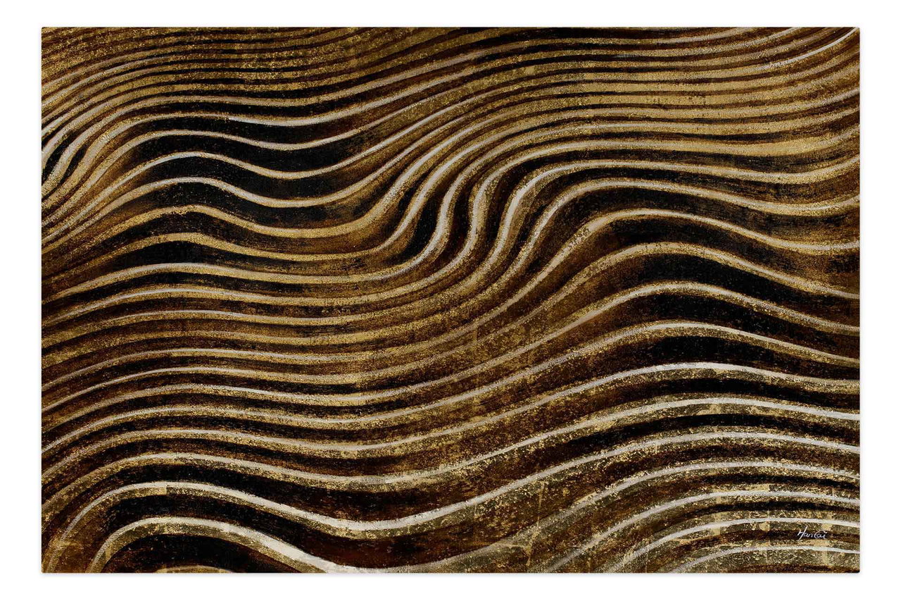 Olieverf schilderijen 'Magnificent Formation' | Handgeschilderd unicum 180x120cm in de ruimte.