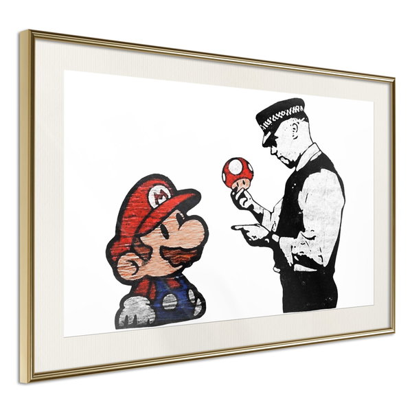Poster 'Banksy: Mushroom Picker'