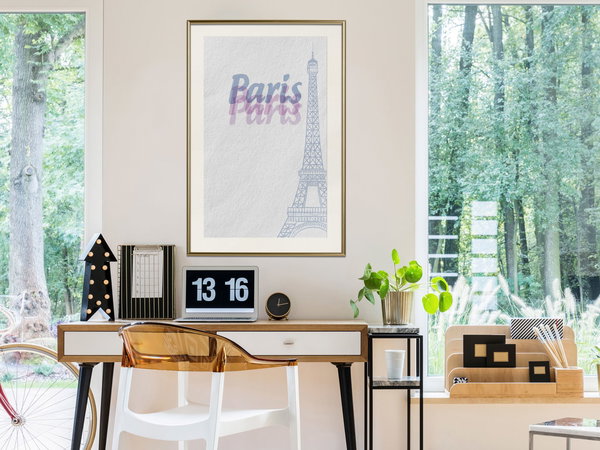 Poster 'Pastel Paris'
