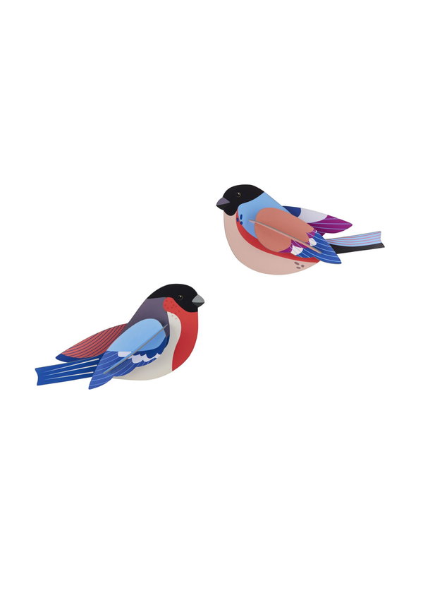 Arte de papel 3D 'Bullfinch Wall Art'