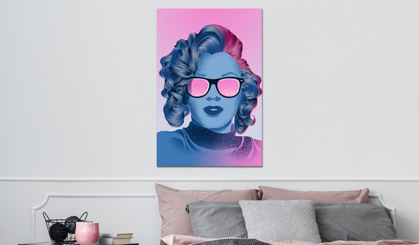 Kunstdruck auf Leinwand 'Norma Jeane Vertical'