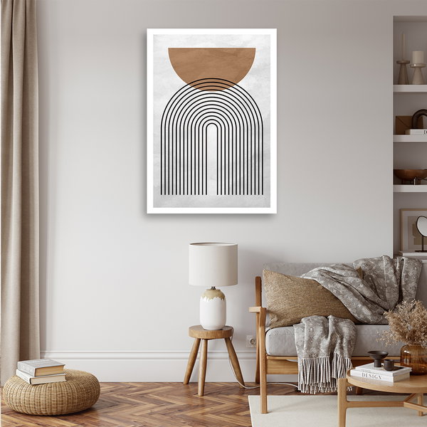 Kunstdruck auf Leinwand 'Geometric Line'