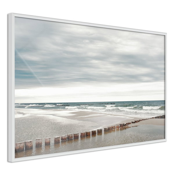 Poster 'Chilly Morning at the Seaside'