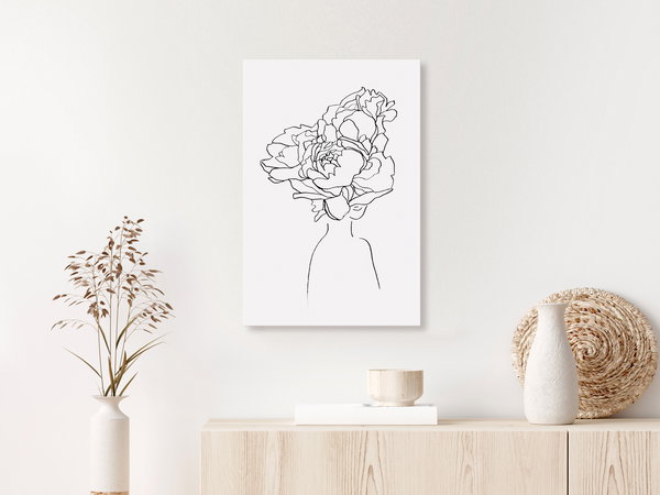 Kunstdruck auf Leinwand 'Above the Flowers Vertical'