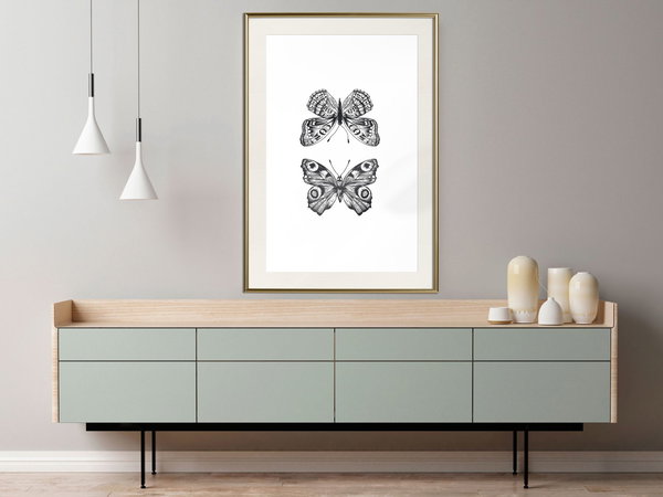 Poster 'Two Butterflies'