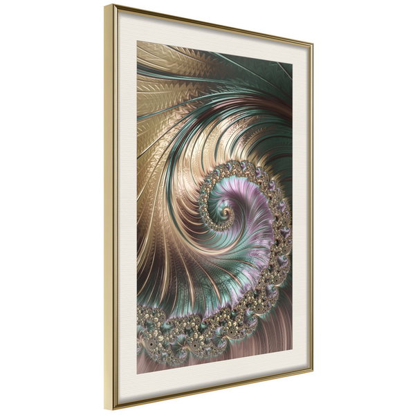Poster 'Iridescent Spiral'
