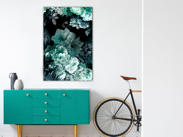 Kunstdruck auf Leinwand 'Emerald Garden Vertical'