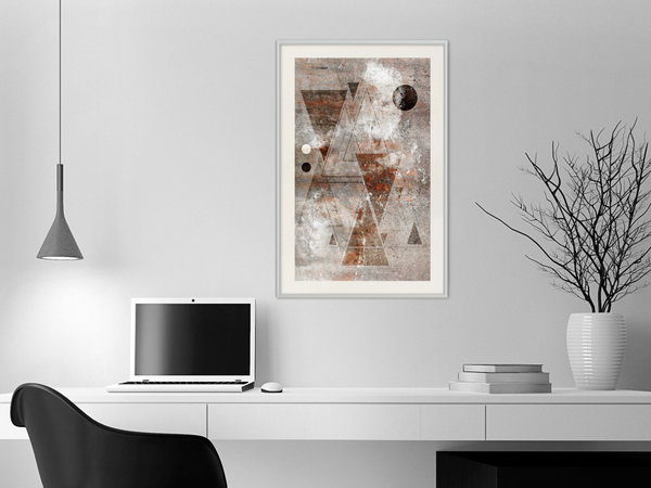 Poster 'Brick-Built Triangles'
