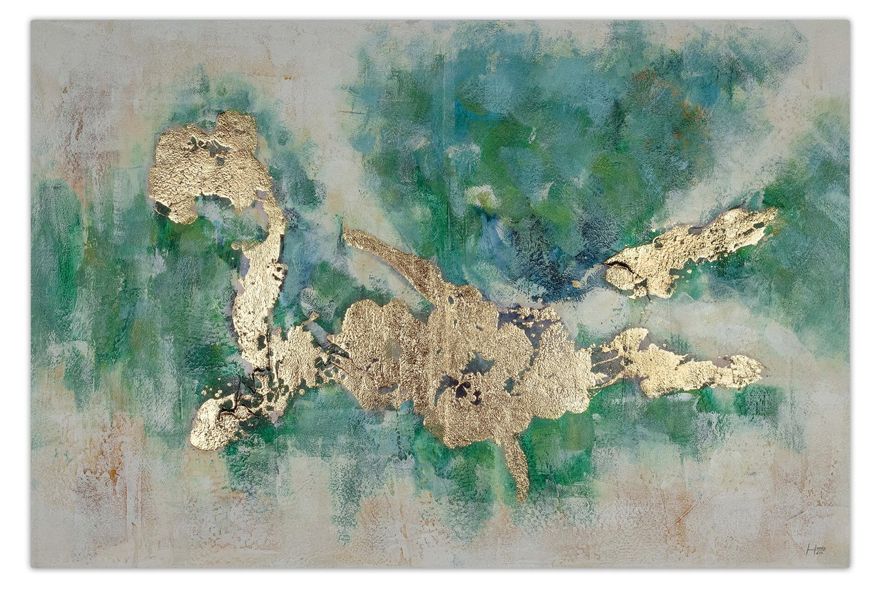 Handgeschilderd schilderij 'Consciousness' 120x80cm | incl. certificaat van echtheid komt in de ruimte goed tot zijn recht.