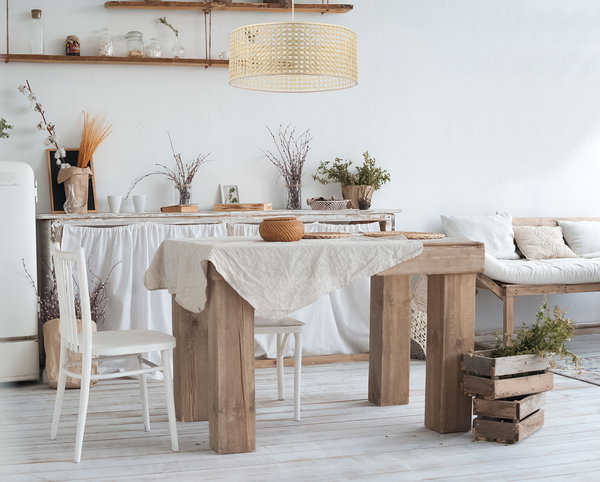Pendelleuchte 'Rattan Lacey Starlit 1'