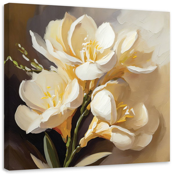 Kunstdruck auf Leinwand 'Dance of Light and Petals'