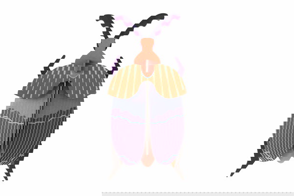 Nástenné dekorácie zvieratá z kartónu 'Queen Beetle Decor'