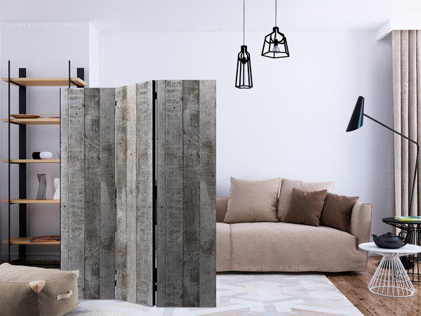 Paravent 'Concrete Timber'