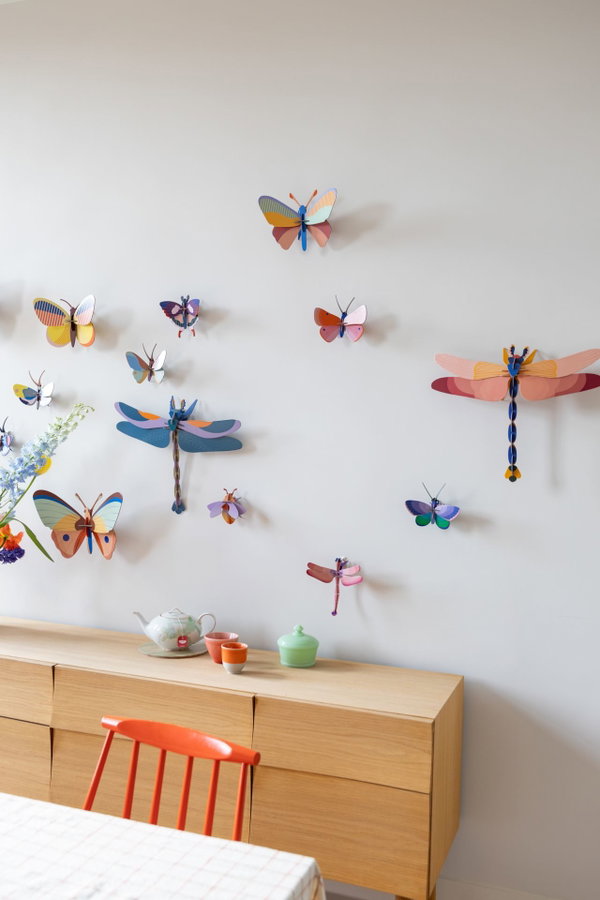 Wanddeko Papier 'Moderner Schmetterling'