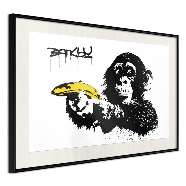 Poster 'Banksy: Monkey with Banana'