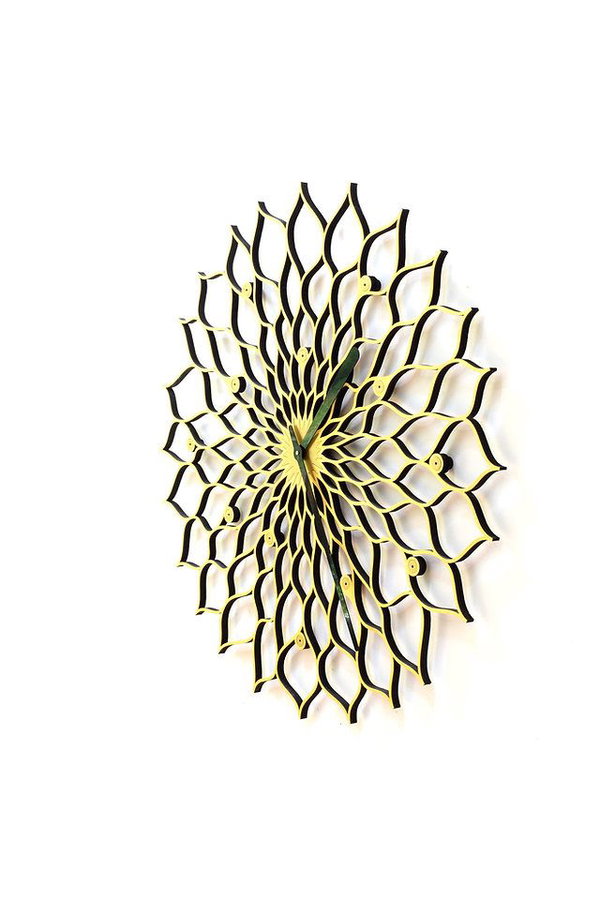 Wanduhr 'Gigantic Sunflower'