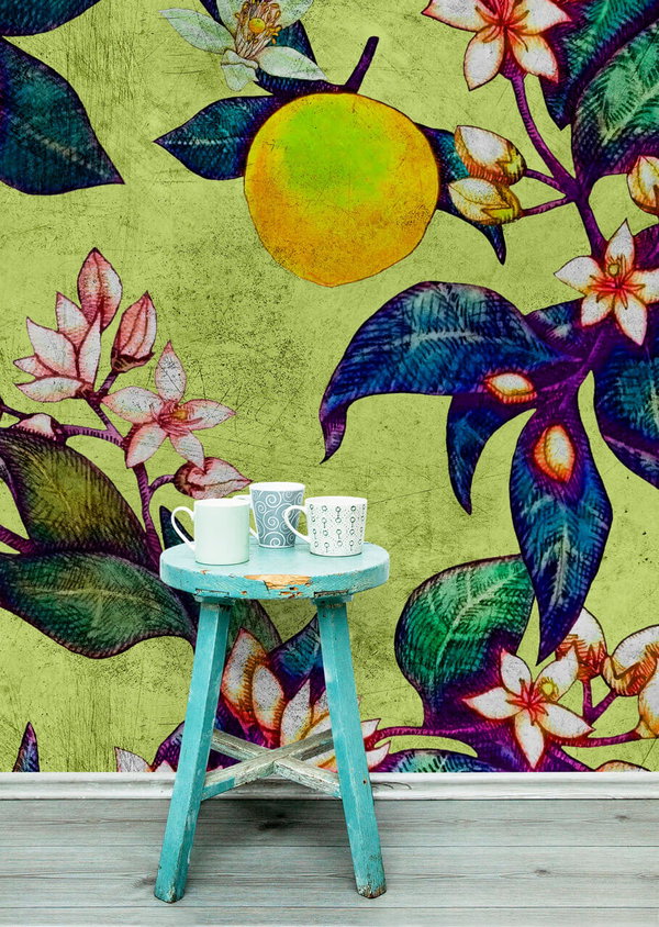 Tapete 'Grapefruit Tree 1' 400x270cm