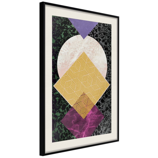 Poster 'Squares and Circle'