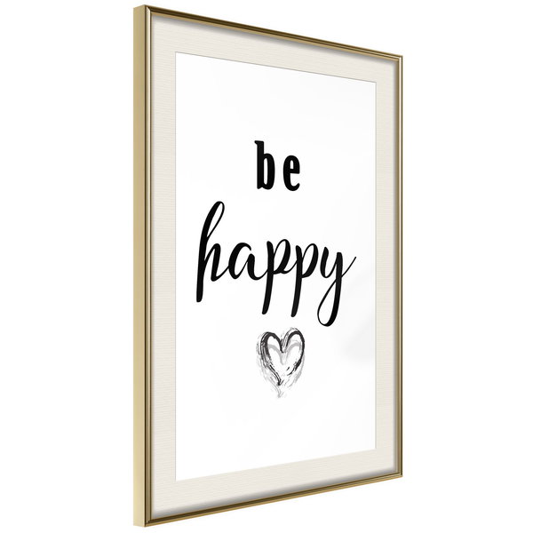 Poster 'Be Happy'